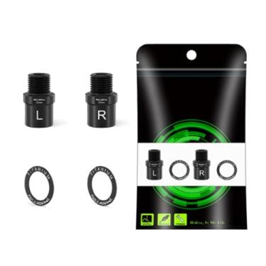 Imagem de Extensores de pedal de bicicleta, espaçador de pedal estendido de liga de titânio com arruelas estendidas Extensores de pedal oco de 16/20 mm para pedais roscados de 9/40.6 cm SPD MT MTB BM