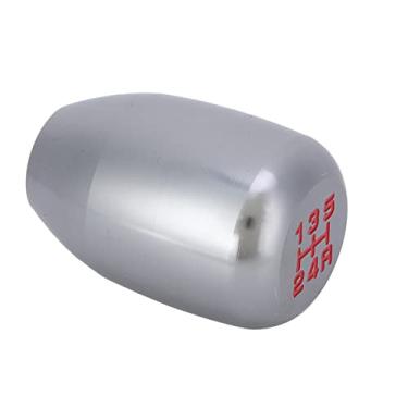 Imagem de CARRO 5 VELOCIDADES MANUAL DE MUDANÇA DE ENGRENAGEM BOTÃO SHIFTER STICK UNIVERSAL METAL COR BRILHANTE 3 ADAPTADORES (Cor Ti)