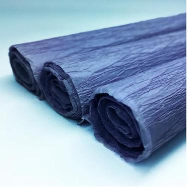 Imagem de Kit 10 Rolos de Papel Crepom, 48cm x 2m, Cores Sortidas (PRETO)