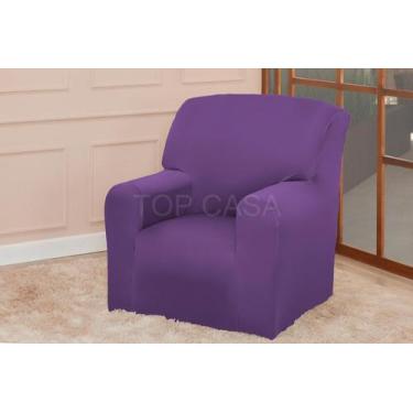 Imagem de Capa Protetor De Sofá Poltrona Papai 1 Lugar Coladinha - Uva - Top Cas