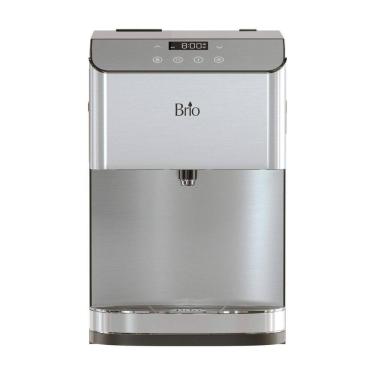 Imagem de Filtro de Água de Bancada sem Instalação com Autolimpante, Filtro de 3 Estágios e Luz Noturna LED, 110V Brio, Cinza