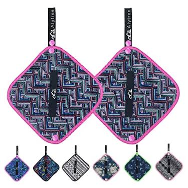 Imagem de Alytree 2 peças de pano de xixi com infusão de prata para mulheres caminhadas, pano de xixi para mulheres fazendo xixi ao ar livre, papel higiênico reutilizável para acampamento, solução de micção