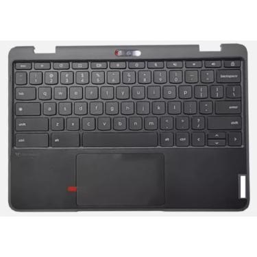 Imagem de ZQXHTC Compatível com 5M11H62894 novo para Chromebook 300E Gen4 4th Palmrest W/Touchpad Keyboard