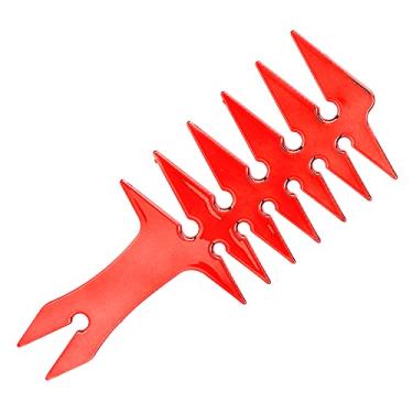 Imagem de Pente de Cabelo de Dente de Dente Largo Masculino para Estilo - Pente de Plástico retrô para Cuidar de Cabelo Liso, Portátil e Leve, Alça Sem Deslizamento, Suave No Couro