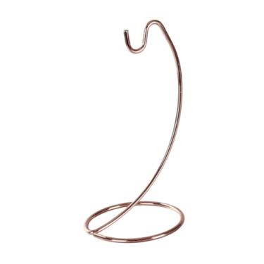 Imagem de Ｂｅｓｇａ Gancho de banana de ferro, moderno de banana, acessórios de cozinha independentes, suporte de bananeira para balanço para balcão, Rosa Dourada