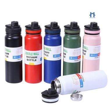 Imagem de Super Garrafa Térmica De Água Isolada 1000ml Quente & Frio De Aço Inox