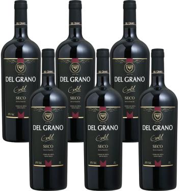 Imagem de Cx 6 Vinho Del Grano Tinto Seco 1 Litro