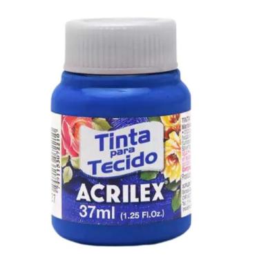 Imagem de Tinta Para Tecido Acrilex Fosca 37ml Escolha a Cor, 501 - AZUL TURQUES