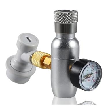 Imagem de Fabricação caseira de cerveja Beer Keg Charger Kit, CO2 Dispenser, Mini Keg, Regulated, Barrel Regulator Accessory, 0-60 PSI Acessórios para vinho