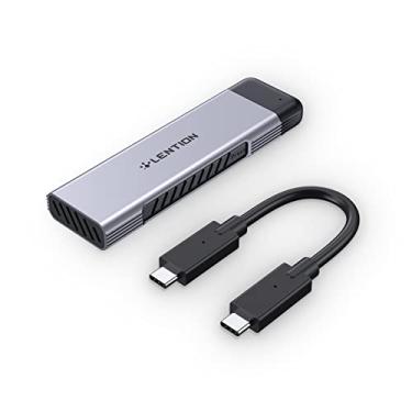 Imagem de LENTION Gabinete para SSD NVMe e SATA M.2,USB-C 3.1 Gen 2 Adaptador para HD Externo com UASP, Compatível com Mac, Windows e Linux, Tamanhos 2280/2260/2242/2230, Chave M e B+M, Cinza Espacial (CB-C9E)