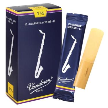 Imagem de Vandoren CR1415 Alto Clarinete Palhetas tradicionais Resistência 1,5; Caixa com 10