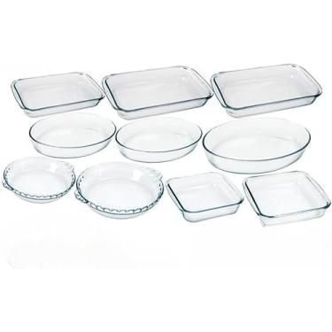 Imagem de Jogo da Conjunto de Travessas 7 peças Variadas em Vidro Temperado próprias