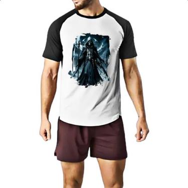 Imagem de Camiseta Raglan Grim Reaper Lua Minguante - Alearts, M