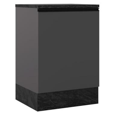 Imagem de Armário de Cozinha Etna 1 Porta Grafite - Poliman Móveis