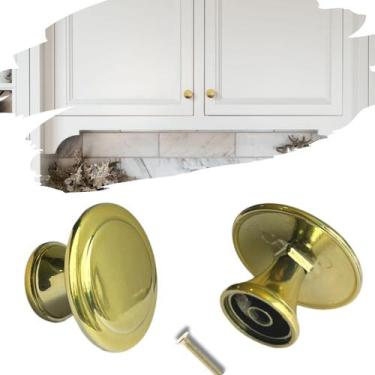 Imagem de Kit 10 Puxador Ponto Alto Relevo Bolinha Gaveta/Premium 30mm - Compras