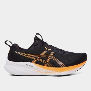 Imagem de Tênis Asics Gel-Pulse 16 SE Masculino, Preto, Laranja, 40