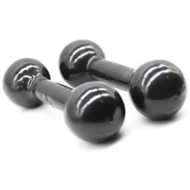 Imagem de Halter Emborrachado Par De 3 Kg Para Supino E Fortalecimento - Infinit