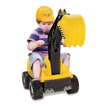 Imagem de Escavadeira Max Super Com Capacete Giant Tilin Brinquedos