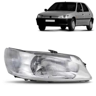 Imagem de Farol Peugeot 306 1997 1998 1999 Raiado Novo - TYC, Direito