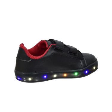 Imagem de Tênis Infantil Masculino Com Led Casual Moderno Confortável Novo - ARS
