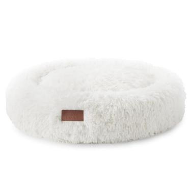 Imagem de TOWN & COUNTRY LUXE CuddleTown Cama macia e macia para animais de estimação, macia, aconchegante e calmante, repelente de água, parte inferior antiderrapante, 100% lavável na máquina, creme, PP 48 x