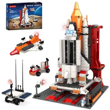 Imagem de Conjunto de blocos de construção BIZNESMEN Space Shuttle Exploration 704 unidades