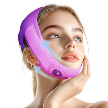 Imagem de Máscara de lifting facial V-Line ONLUKY Chin Reducer Strap Purple