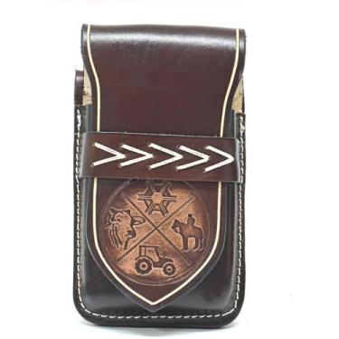 Imagem de Bainha Porta Celular Rústica Couro Atrevidu's Country, Agro tabaco