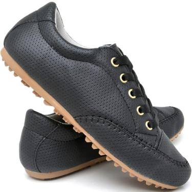 Imagem de Tenis Feminino Mocassim Confortavel Couro Ecologico Casual Dia a Dia, MOCASSIM2010, Polo Blu ORIGINAL (Preto, BR, Adulto, Numérico, 36)
