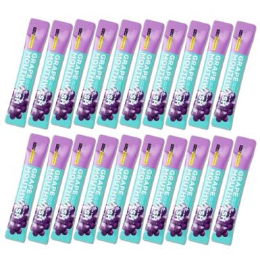 Imagem de Enxaguante bucal tamanho viagem, mini enxaguante bucal tamanho de viagem, conjunto de lavagem bucal portátil a granel, pacotes individuais pequenos de viagem para hálito fresco (pacote com 20) F
