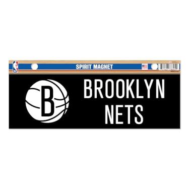 Imagem de Rico Industries NBA Basketball Brooklyn Nets 4 x 10 Team Spirit Magnet - carro, decoração de casa - geladeira, escritório, cozinha