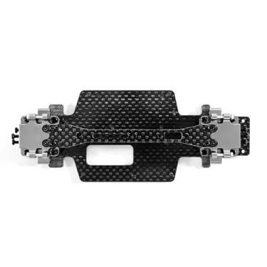 Imagem de Abendor Used for WLtoys 1/28 284131 k979 k989 k999 RC Car Parts Metal Upgrade Modified Gearbox Chassis Parts Wheelbase 98mm 102mm