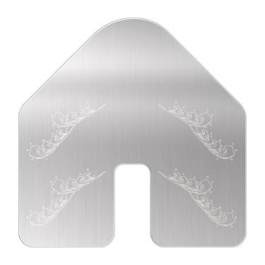 Imagem de Haoguo Protetor de quilha de barco, protetor de arco de aço inoxidável 316 de 24 cm x 24 cm, design profissional, fácil instalação com adesivo 3M VHB, essencial para barcos e iates