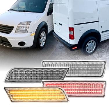 Imagem de USR 10-13 MK7 Luz de Marcação Lateral Frontal e Traseira – Lâmpadas de Estacionamento (Esquerda + Direita) Conjunto de 4 peças - Compatível com Ford Transit Connect Mini Cargo Van 2010-2013 Todos os