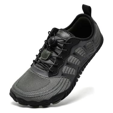 Imagem de HOBIBEAR Tênis masculino feminino descalço e minimalista | Sola Zero Drop | Trail Runner, Verde militar, 7 Wide Women/6 Wide Men