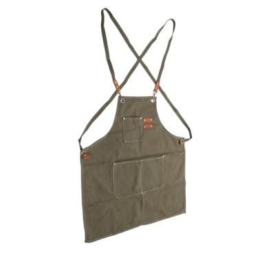 Imagem de Avental de Tela Premium de Avental de Avental de Lona para Pintar Refeições de Jardinagem Com Ampla Cobertura e Design Elegante