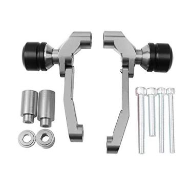 Imagem de Acc-Creativity Motocicleta CNC Alumínio Motor Crash Guard Case Frame Sliders Protector Proteção contra quedas Compatível com Honda CB650R CB650F (Titânio)