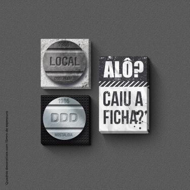 Imagem de Caiu A Ficha Quadro Com 3 Peças 15Mm Ultra-Brilho