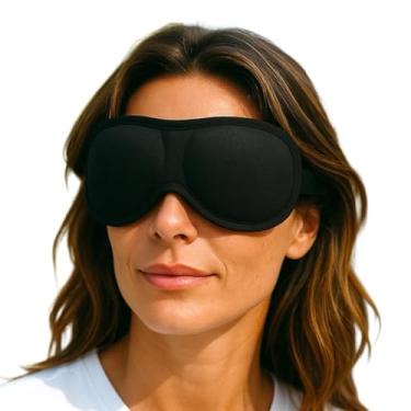 Imagem de Máscara De Dormir 3D Confortável Tapa Olho Viseira Anatômica com bloqueio de luz