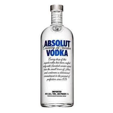 Imagem de Vodka absolut natural 1000 ml, Original, 1L