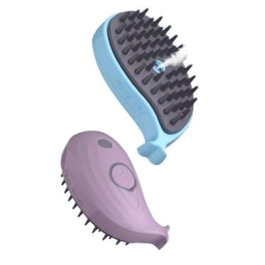 Imagem de Escova Para Gato e Cachorro Vapor 3 Em 1 Autolimpante Para Massagem Estimação Remoção De Pêlos Removedor