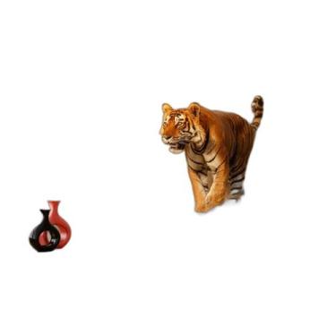 Imagem de Papel De Parede Animais Tigre Campo Sol Andar 3,5M Anm562 - Você Decor