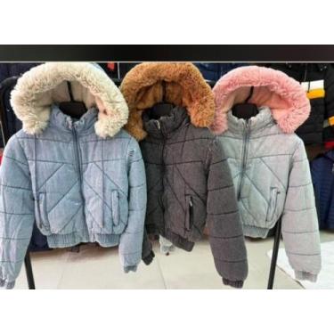 Imagem de Jaqueta jeans forrada por dentro super quente  - G_boy, Azul claro com