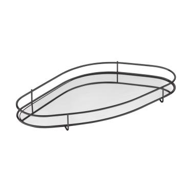 Imagem de Bandeja Hara Fence Orgânica Base Espelhada 59 x 33 Cm