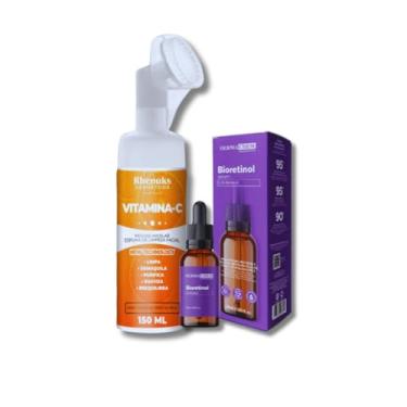 Imagem de Mousse Micelar Limpeza facial Vitamina C 150ml + Sérum Bioretinol