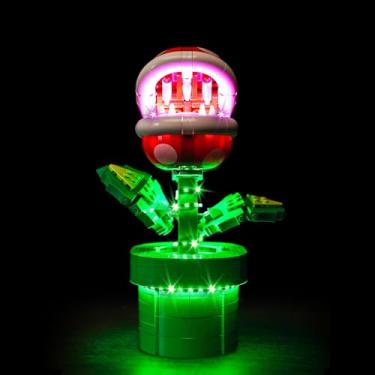 Imagem de LocoLee LED Light Kit Compatible with Lego Piranha Plant 71426 Set DIY Creative Lighting Set Accessories Compatible with Lego Mario Piranha 71426 Building Set (Lights Only, No Models)