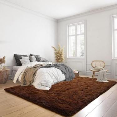 Imagem de Tapete Soft Dream Peludo 200x240 Manhathan - Marrom Liso