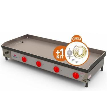 Imagem de Kit - Chapa Bifeteira A Gás Pr-1200g + Kit Gás - Progás
