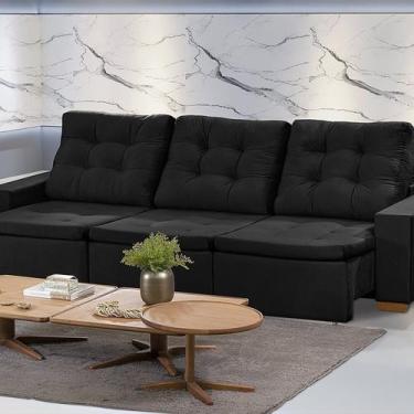 Imagem de Sofá Manaus Modular 6 Lugares 305cm MT Retrátil e Reclinável - Yescasa