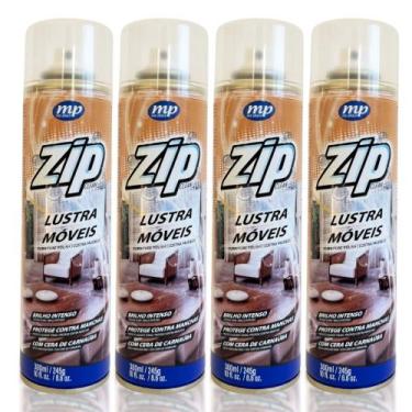 Imagem de Kit com 4 Lustra Móveis Spray 300ml Zip - ZIP MP